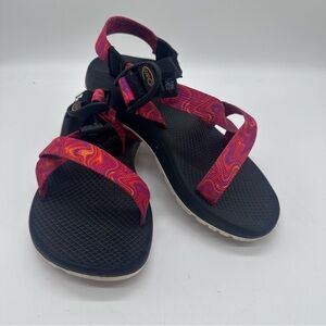 Chaco Z/Cloud Multicolor Sandals with Black Sole Size 6